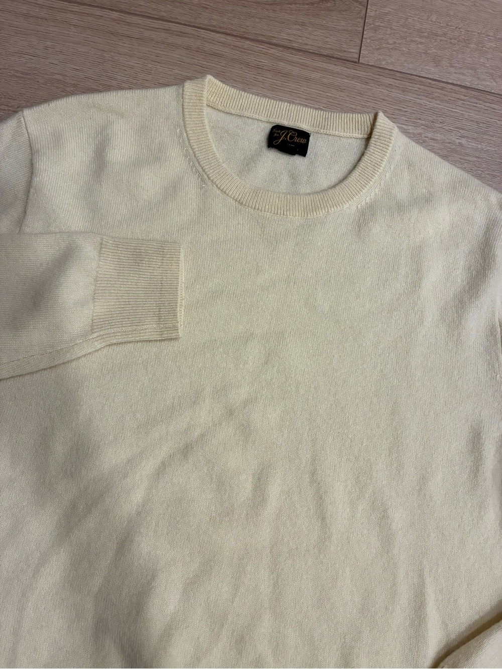J. Crew Men’s Cashmere Crewneck Sweater Yellow Size L